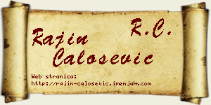 Rajin Čalošević vizit kartica